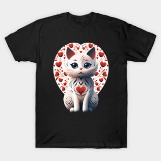 Heart Love Tribute -  band love music valentine blondie cat pat benatar led zepplin pink floyd joan jett  bee my valentine i choo choo choose you i love you T-Shirt